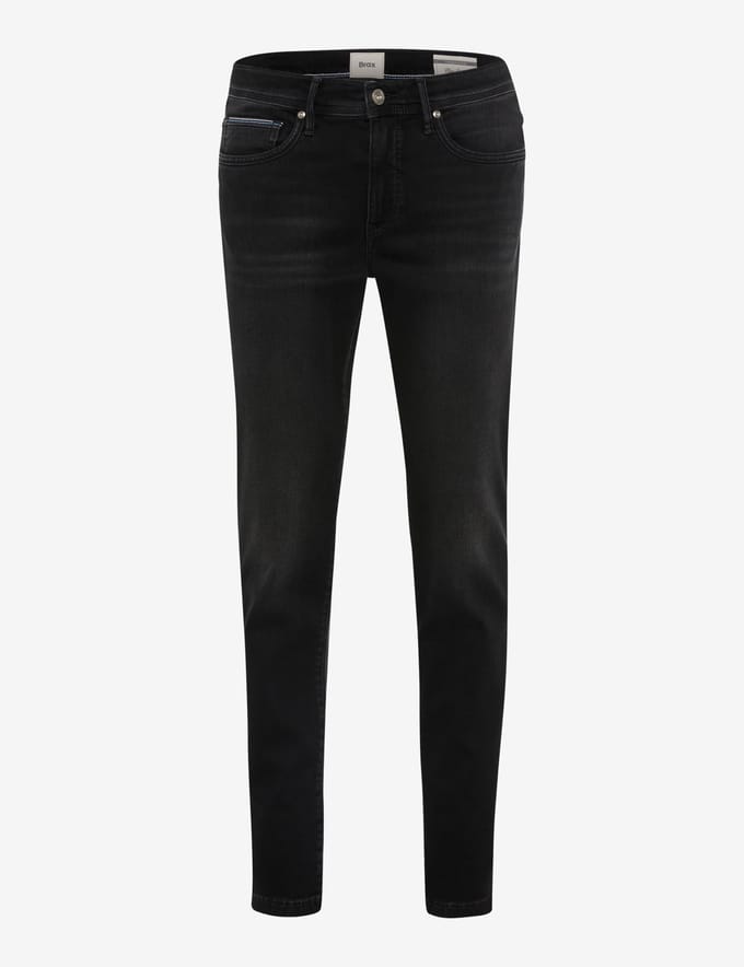 Brax Heren Jeans  Style CHRIS GREY HURRICANE USED, denim donkergrijs, maat 40/34