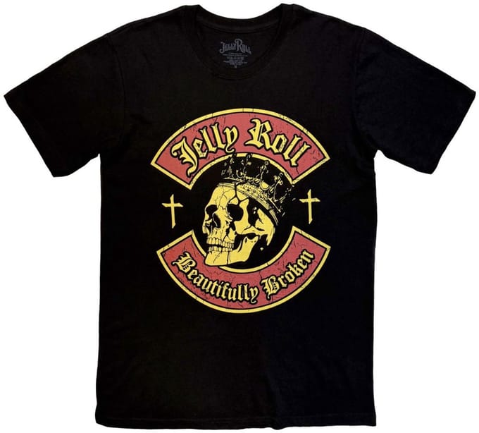 Jelly Roll - Beautifully Broken Heren Tshirt - XL - Zwart
