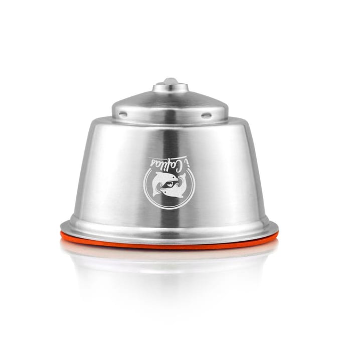 Herbruikbare melkcapsule van roestvrij staal met melkcapsule, zilver