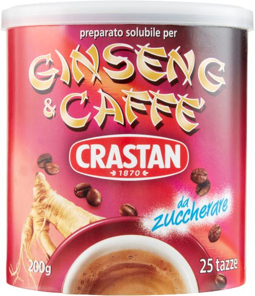 Café soluble ginseng caffe 200g - crastan