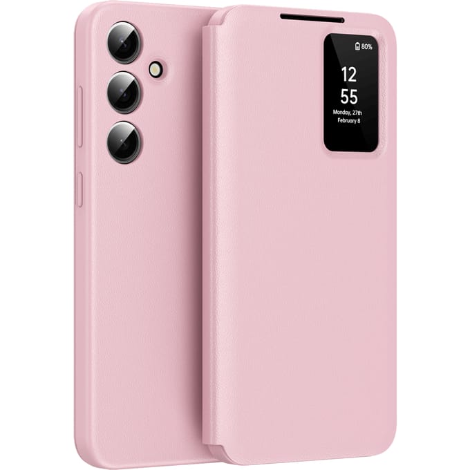 CaseBody Samsung Galaxy S25 Plus Smart Cover Roze