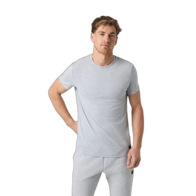Björn Borg heren O-hals shirt centre grijs