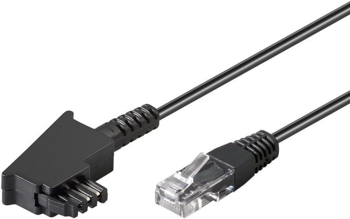 Goobay TAE-F Cable for DSL/VDSL 0.5 m