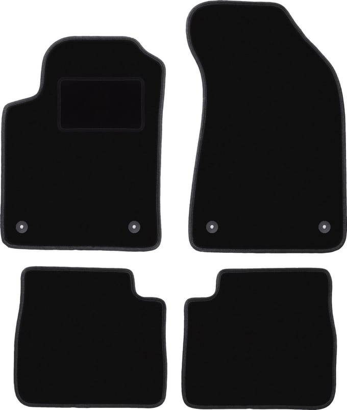 Zwarte veloursmatten voor: Lancia Delta III hatchback (2008-2014)
