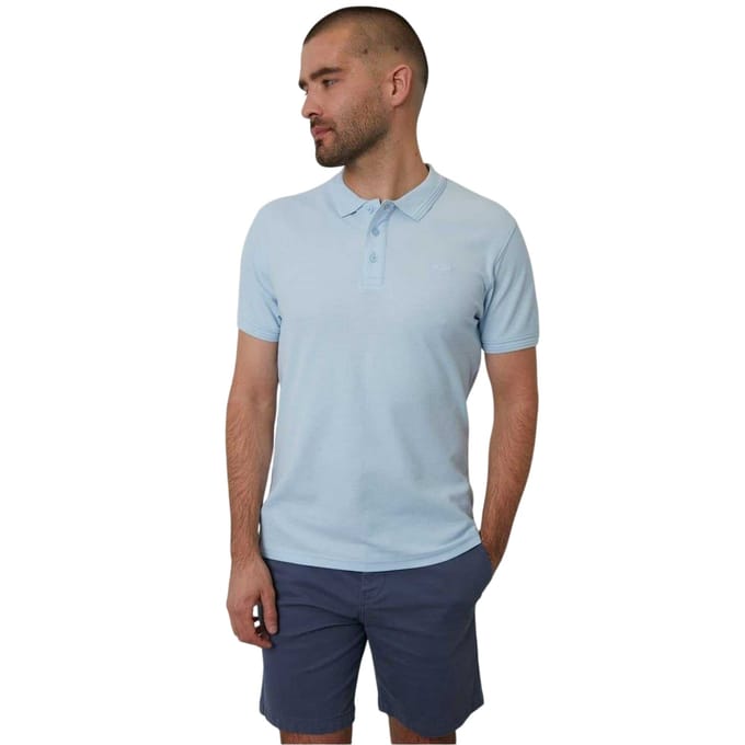 Threadbare Mannen Malbork Korte Mouwen Polo Shirt (Skyway)