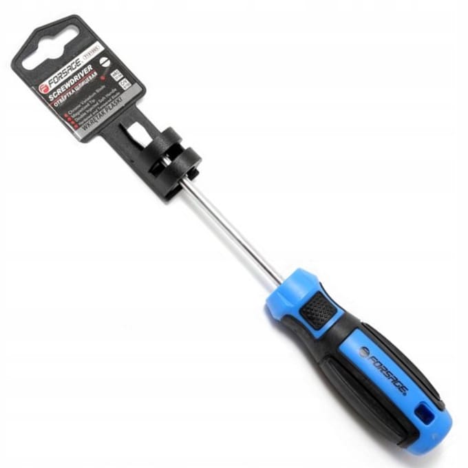 Forsage Platte Schroevendraaier SL5x75mm CR-V Staal
