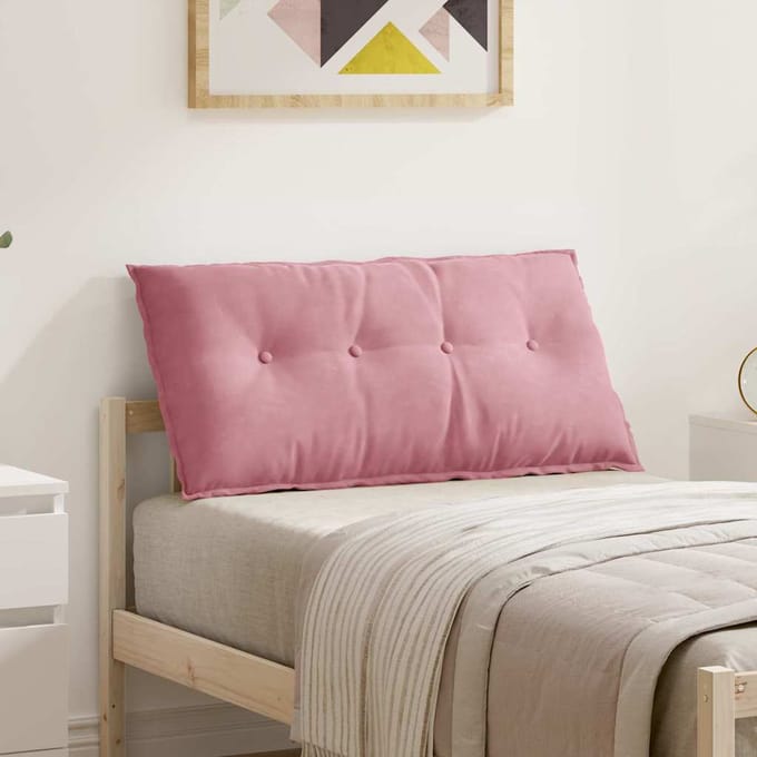 vidaXL - Rugkussen - Roze - 100 - x - 50 - cm - Corduroy - stof