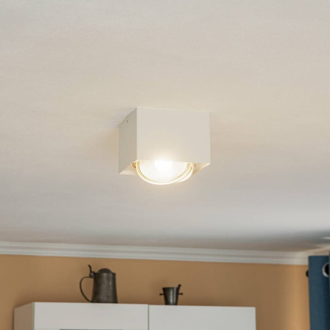Argon Plafondspot Ronda, 1-lamp, wit