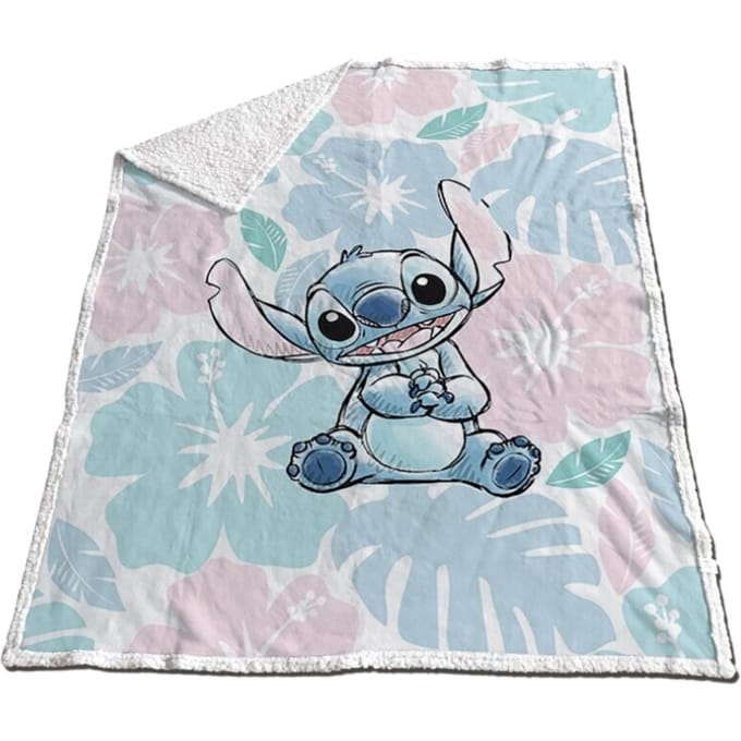 Stitch fleece plaid 130 x 170 cm - polyester