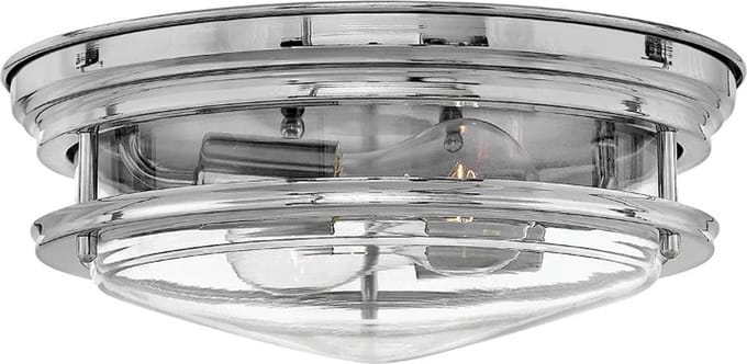 Hinkley LED Plafond Badkamerlamp Hadrian | 2X E27 Max 40W | IP44 | Dimbaar | Chrome