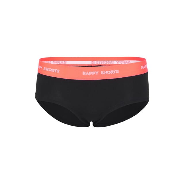 Happy Shorts Dames Hipster Zwart 2-Pack - Maat S