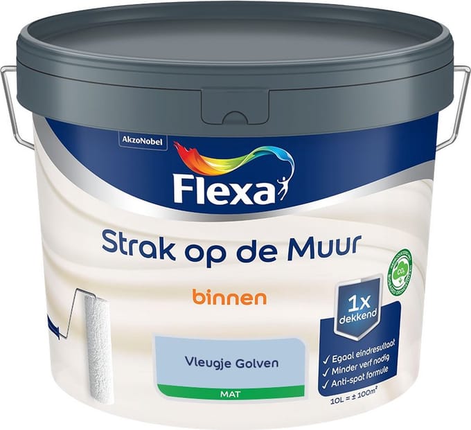 Flexa - Strak Op De Muur Binnen Mat - Vleugje Golven - Mengverf - 10 L