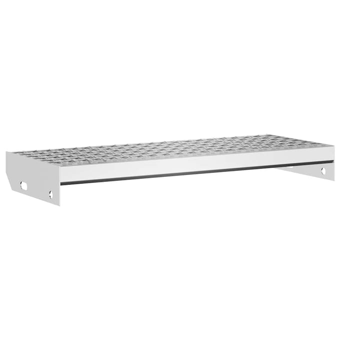 vidaXL - Traptrede - rooster - 60x24x7 - cm - gegalvaniseerd - staal