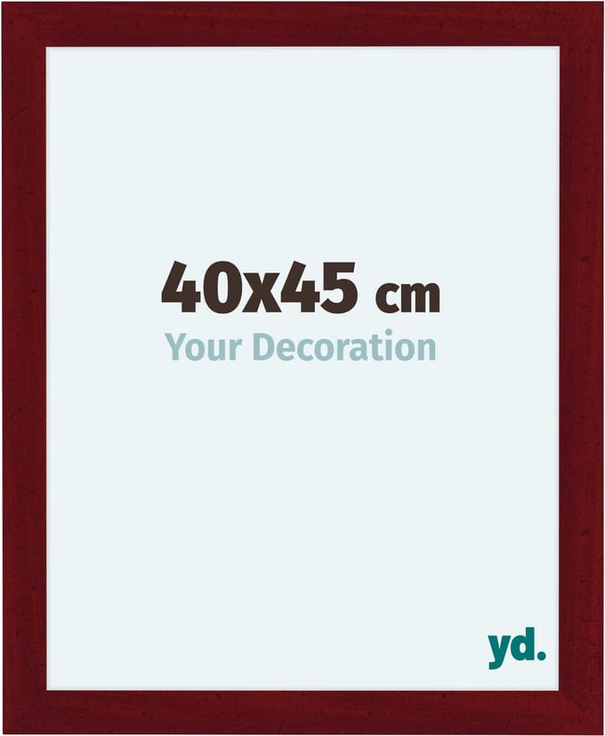 Your Decoration - Fotolijst 40x45 cm - MDF - Wijnrood Geveegd - Como