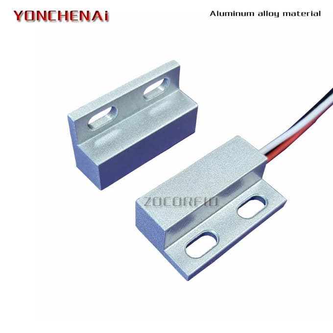 Ac 220V Waterdichte Aluminium Bedrade Deur Raam Sensor Magnetische Schakelaar Sensor Voor Automatische Controle