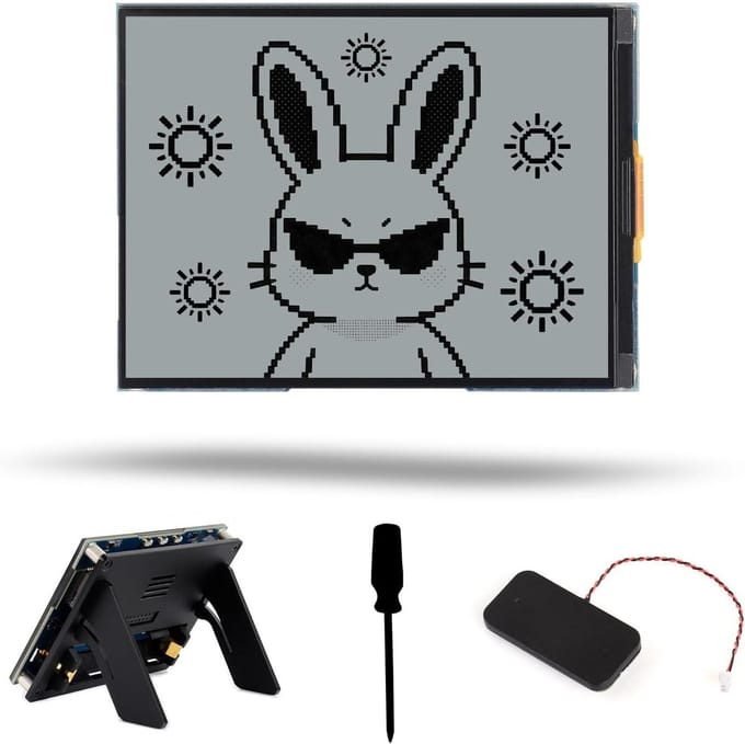 Ontwikkelbord ESP32-S3 - AIoT Board IoT Controller - Project Prototyping - Reflectief LCD Display - 4.2-inch - Grijs