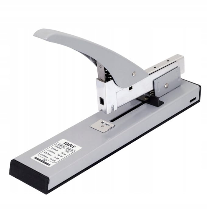 Eagle 938 nietmachine, 100 vel, metaal, grijs
