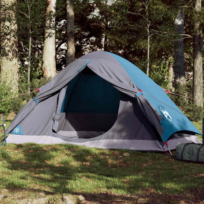 vidaXL - Koepeltent - 4-persoons - waterdicht - blauw
