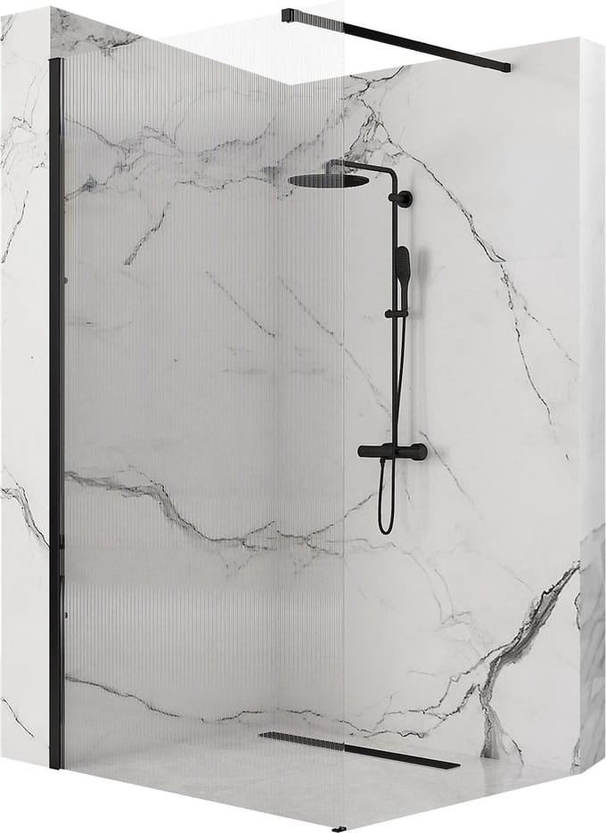 Rea Aero Intimo Black 90 - Douchewand - 90 cm - Zwart