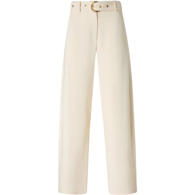 Vrouwenbroek Pinko - Lexy pantalone frisottino - wit