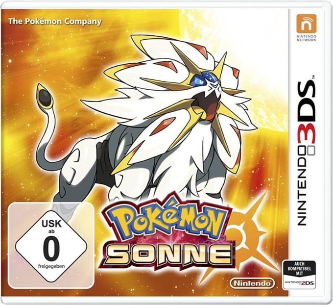 Nintendo Pokémon Sun, 3DS, Nintendo 3DS, Multiplayer modus, E (Iedereen)