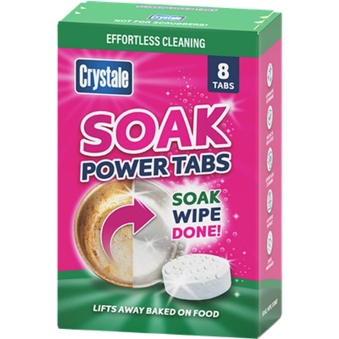 Crystale Soak Power Reinigingstabletten - 8 stuks