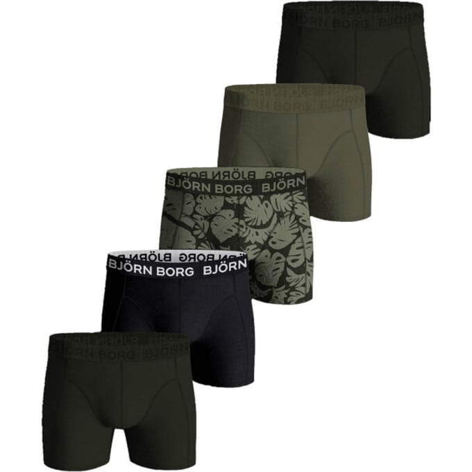 Bjorn Borg Boxers Cotton Stretch 5-Pack Multicolour - Maat M - Heren - Boxershorts