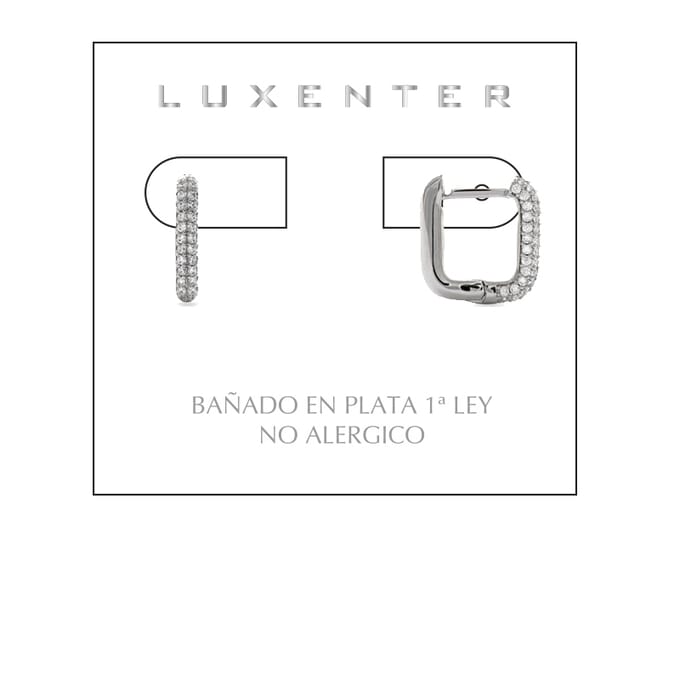 Luxenter Ashed gerhodineerde oorbellen