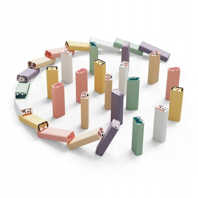 TopBright - kanteltoren - Dieren - Kleuren - Behendigheidsspel - Creatief bouwen