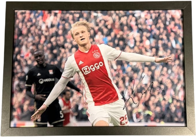Kasper Dolberg AFC Ajax Actie Foto