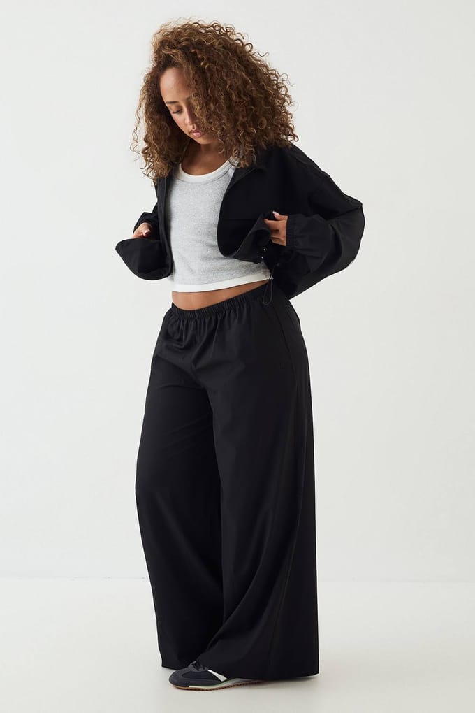 Dames Dsgn Studio Wijde Pijpenbroek | Zwart | Maat: Medium