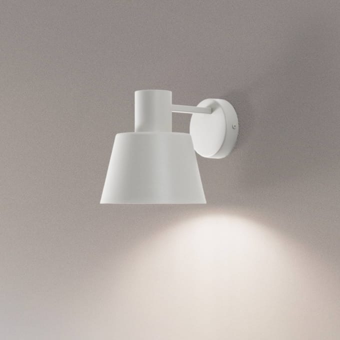 SIGMA Wandlamp Dunka, taupe, 1-lamp, staal, E27, hoogte 17 cm