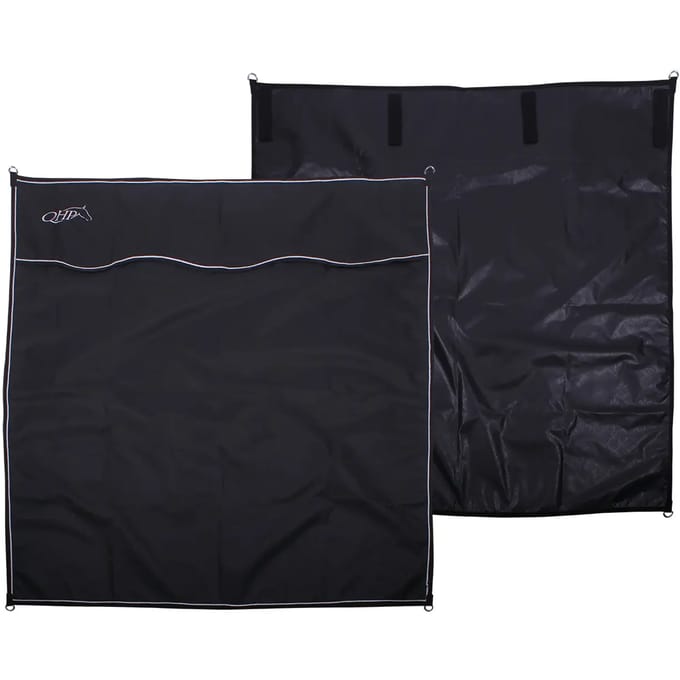QHP STALGORDIJN 170 X 180CM Zwart