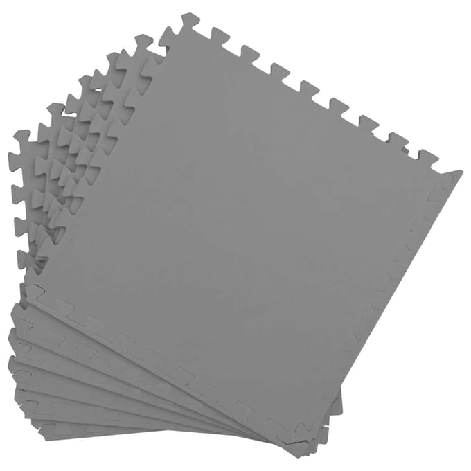 vidaXL - Vloermatten - 50 - st - Grijs - 18 - m² - EVA - Schuim