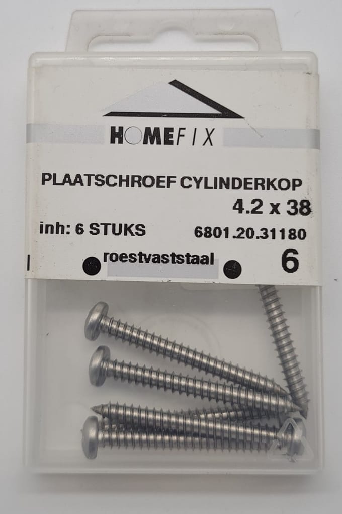 Homefix plaatschroef cylinderkop
