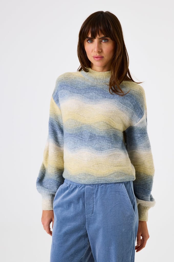 Garcia Ladies Pullover Mellow Yellow Maat: L | Sweaters Outlet | Dames | Beige