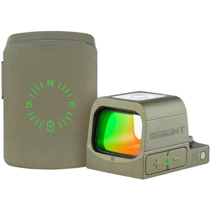 Olight O Sight Olive Green – Geavanceerd Reflex Vizier Met Magnetisch Oplaadsysteem