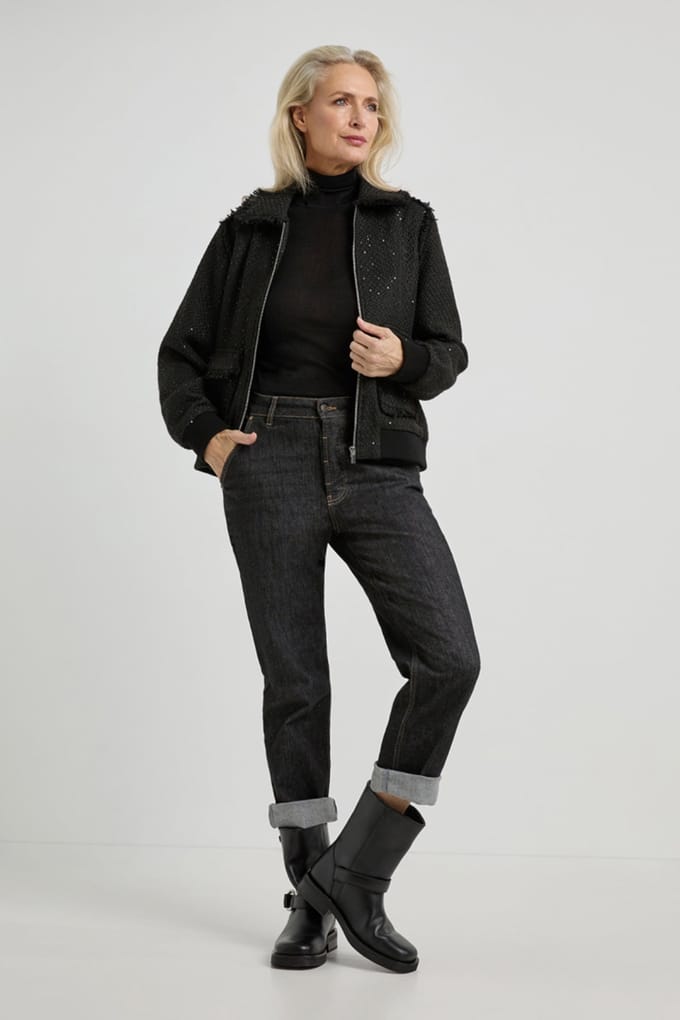 Josephine & Co Frida Jacket Black Taglia: 36 | Bomber Outlet | Donna | Nero
