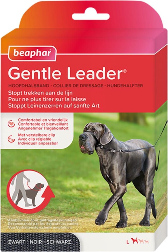 3x Beaphar Gentle Leader Zwart L