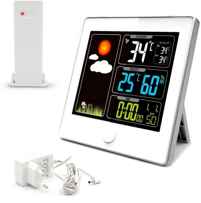 Weerstation met Kleurenscherm en Buitensensor