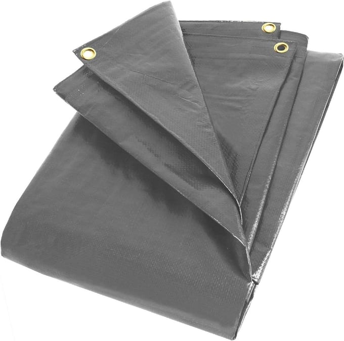 Zeil - Afdekzeil - Bescherming Buiten - Waterdicht UV-stabiel - 4 x 6 m - Grijs