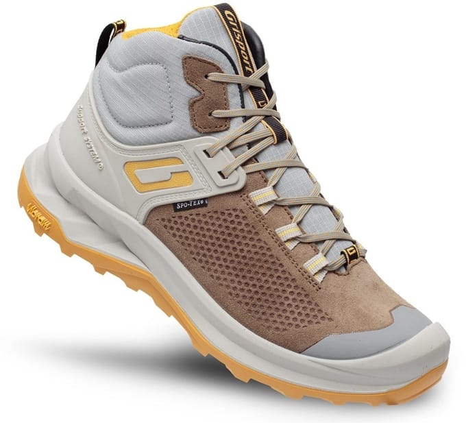 Grisport Discovery Mid bruin geel wandelschoenen uni (15407-170)