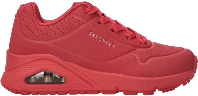 Skechers Uno - Stand On Air Meisjes Sneakers - Rood