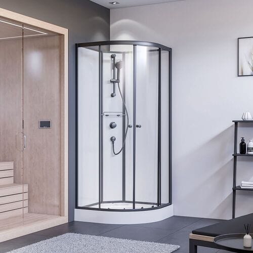 Breuer complete shower BR 200, 90 x 90 cm, radius 55 cm 9447031001017