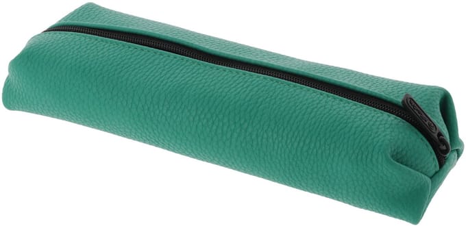 Herlitz Origami Funky, Zachte etui, Polyurethaan (PU), Turkoois, Monochromatisch, Rits, Adolescenten