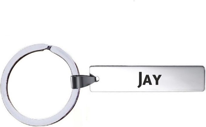 Sleutelhanger Met Naam - Jay - RVS