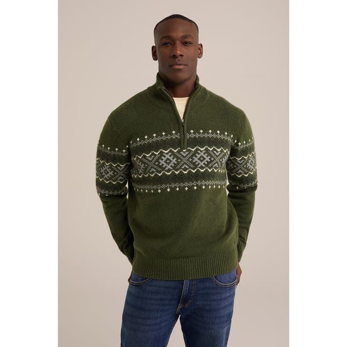 WE Fashion Pullover Dark Green Taglia: S | Dolcevita Outlet | Uomo | Verde