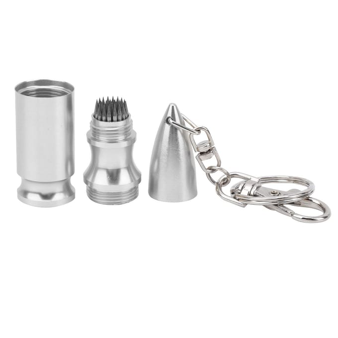 Outil de Réparation d'Embouts de Queue de Billard en Métal Snooker Pool Shaper Brunissoir Accessoire de Billard Argent argenté