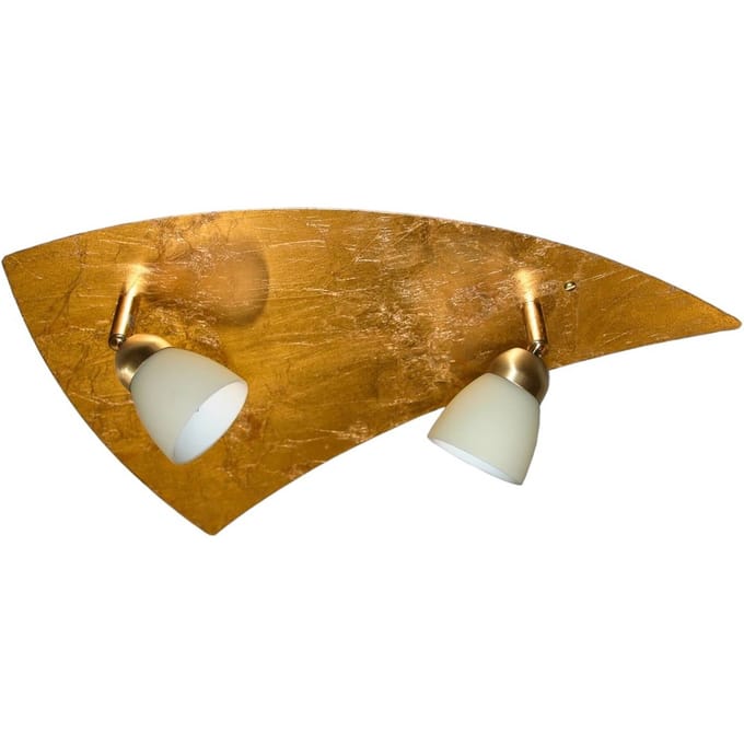 Busch Elegance plafondlamp, 2-lamps, goud