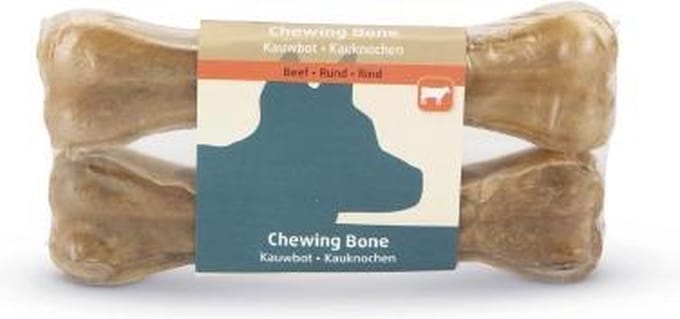 Beeztees kauwbot 16 cm 2 stuks - hondensnack - 60 - 65 gram